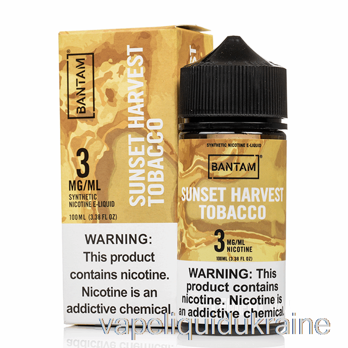 Vape Ukraine Sunset Harvest Tobacco - Bantam Vape - 100mL 3mg